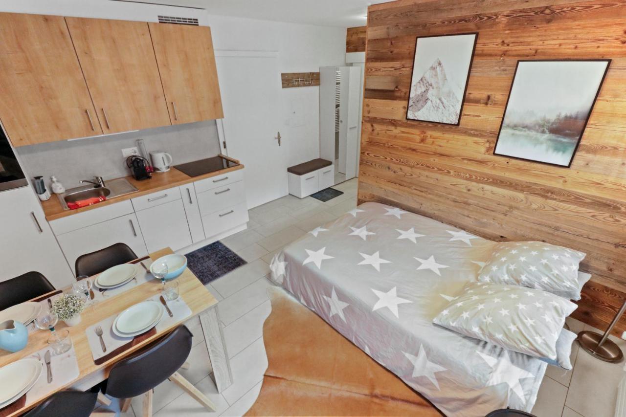 Appartement 2,5pce - plein centre de la station - Rénové Crans-Montana Exterior foto